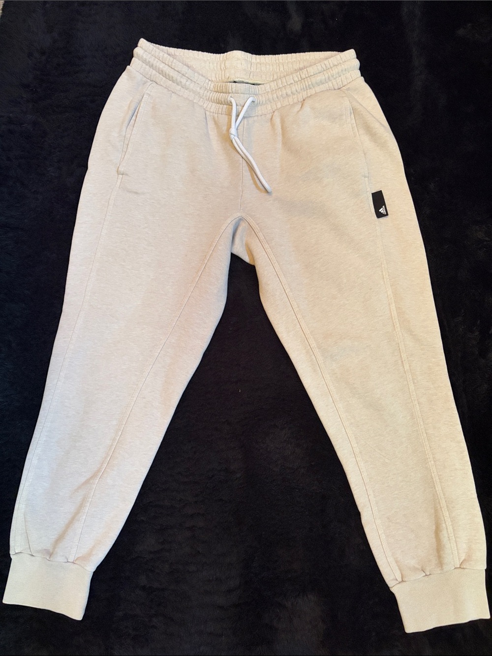 adidas Cream Women’s Jogger Sweatpants - Picture 2 of 2